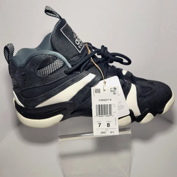 Adidas Crazy 8 Black White Basketball IF2448 Men Size 7/ Women\'s Size 8 main image 4